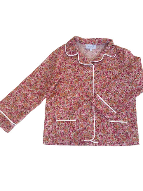 Pijama flori roz
